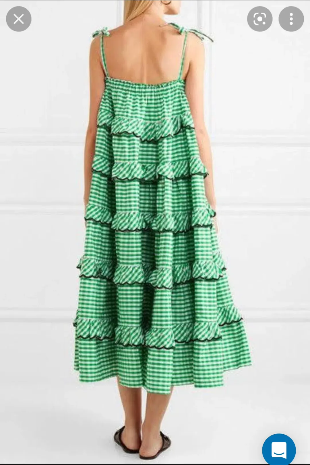 Innika Choo Frill Maxi Dress One Size for rent on The Volte - main image