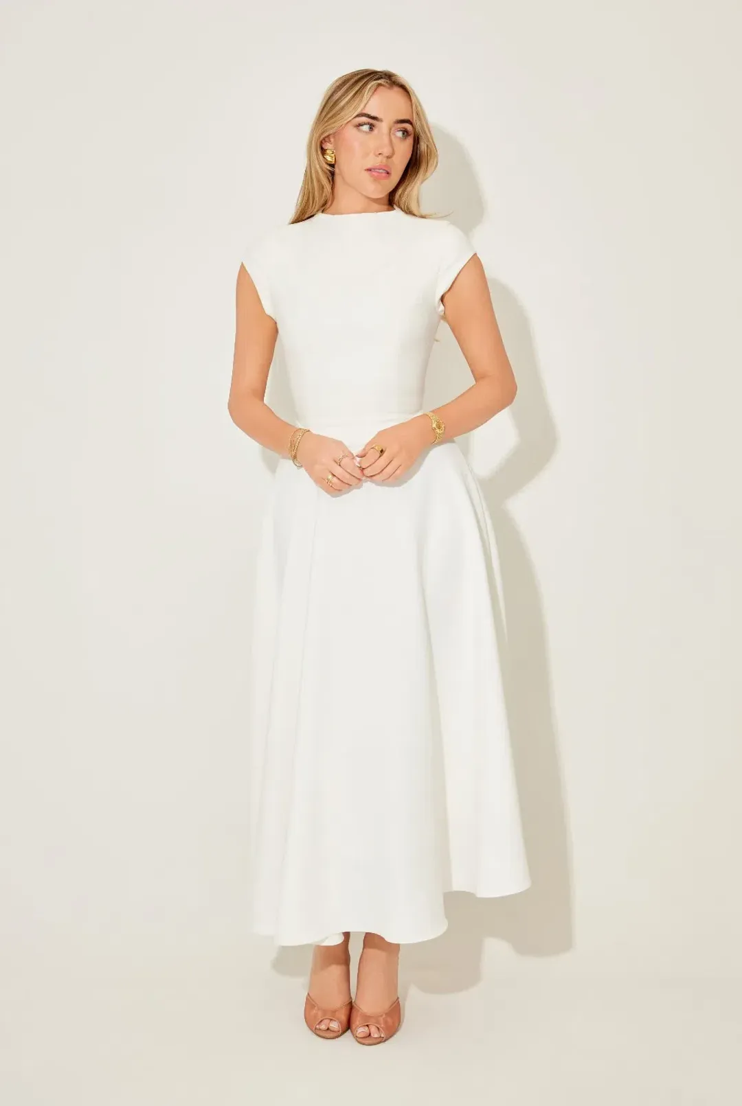 Odd Muse Cap Sleeve Midi Dress AU10 for rent on The Volte - main image