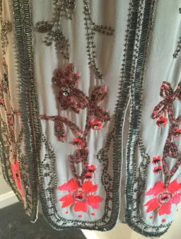 Karen Millen vintage embellished flapper dress with beading size 8 for rent on The Volte - image 4