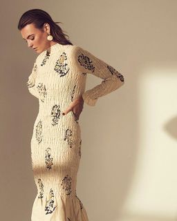 Sir The Label Aster Long Sleeve Midi Dress Print Size AU 6 for rent on The Volte - image 2