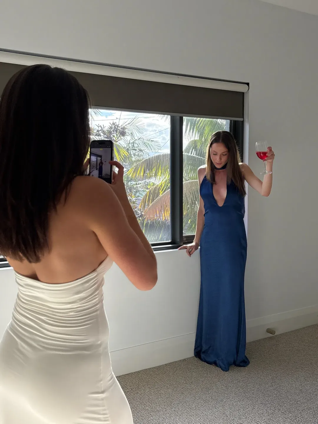 I am Delilah Margot dress, Midnight blue for rent on The Volte - main image