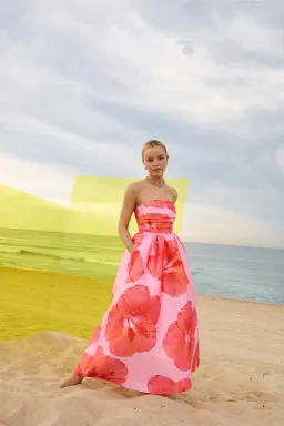 Pasduchas Kalani Midi Dress; size 12 for rent on The Volte - image 8