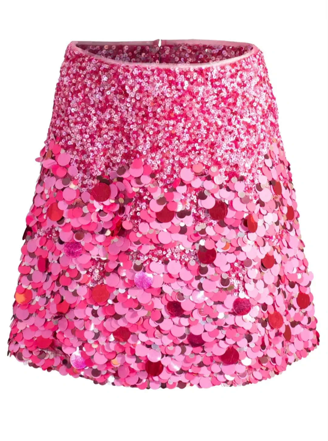 Aje Cherie Sequin Mini Skirt Pink Size 12 for rent on The Volte - main image