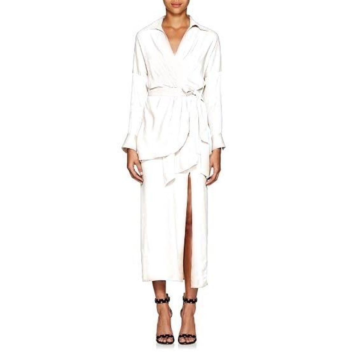 Manning Cartell Twill Wrap MIDI Shirt dress Size 6 for rent on The Volte - main image