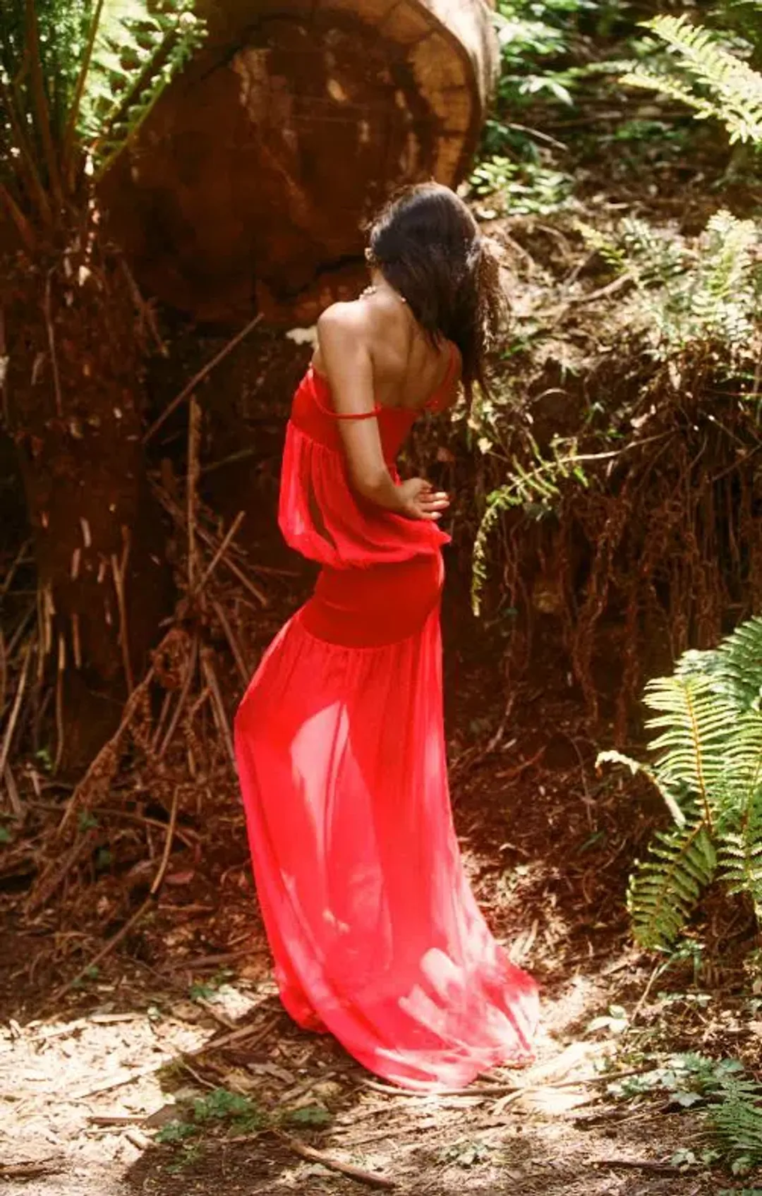 Ance Gria Romeo Gown in Red Size 6/XS for rent on The Volte - main image