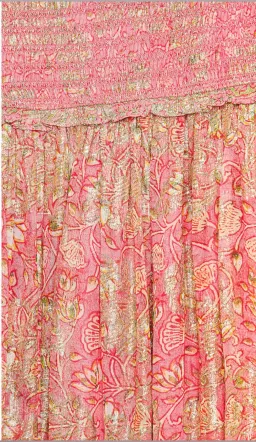 HEMANT & NANDITA ROOP MIDI DRESS IN CORAL SIZE 6 for rent on The Volte - image 4