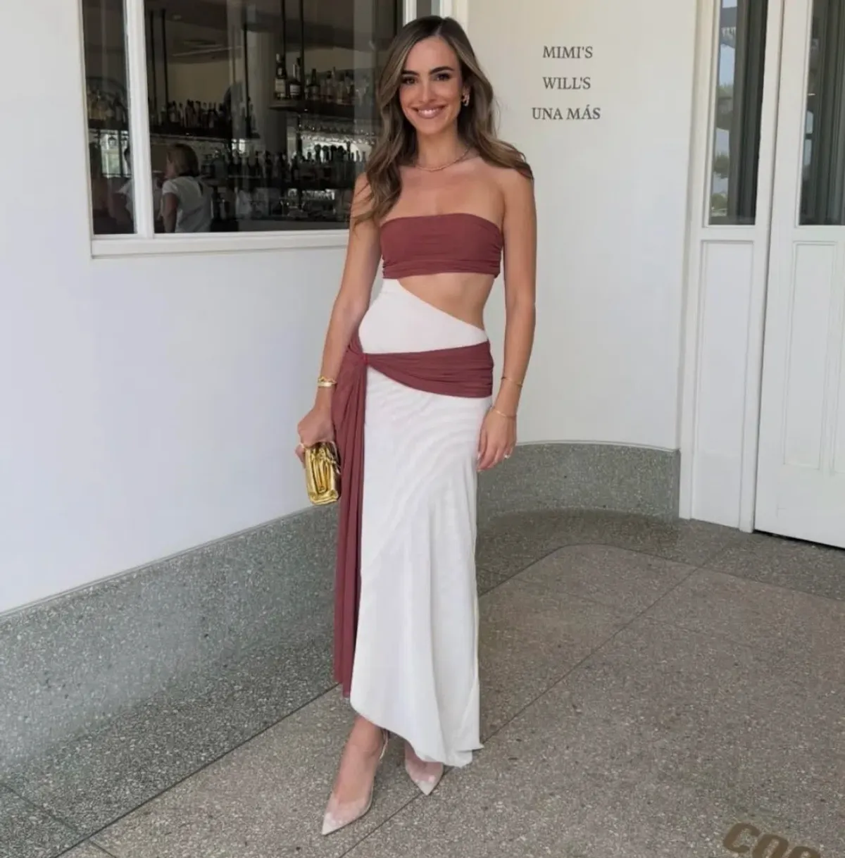 BEC & BRIDGE Ayla strapless dress 8 for rent on The Volte - main image