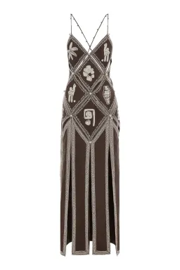 Alemais LEANDRA CORDED SLIP MIDI DRESS Size 6 for rent on The Volte - image 7