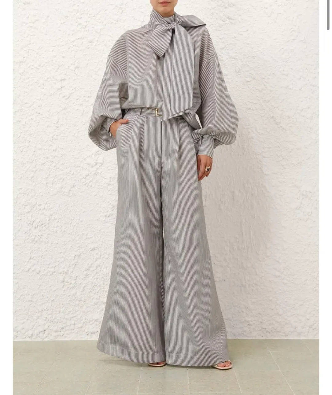 Zimmermann hypnotic blouse and pant set  for rent on The Volte - main image