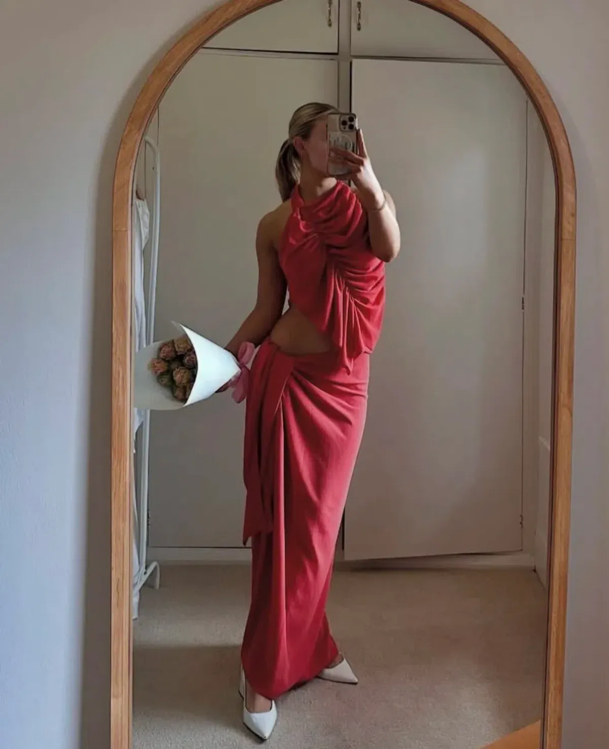 KOSTER KULTURE BOBBIES SKIRT AND TOP CORAL 8 for rent on The Volte - main image