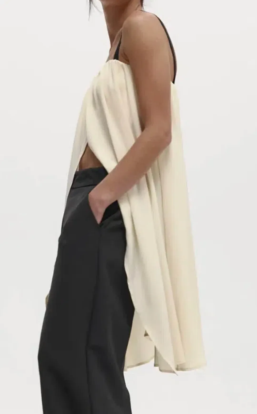 Bogart Top in Silk Crepe for rent on The Volte - main image