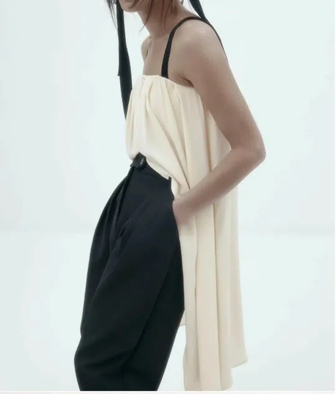 Bogart Top in Silk Crepe for rent on The Volte - main image