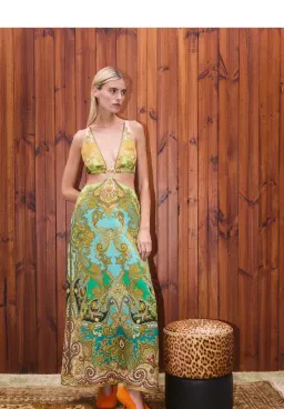 Alemais Clemenza Cut Out Midi Dress size 8 for rent on The Volte - image 3