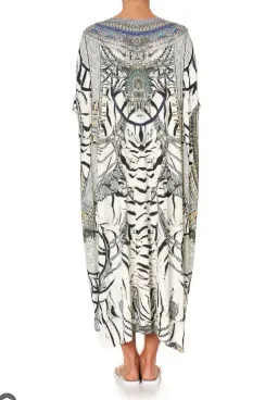 Camilla Wild Belle Zebra Print Maxi Dress Kaftan Size All OSFM  for rent on The Volte - image 3