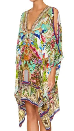 Camilla Champagne Coast Short Kaftan with Hardware One Size  for rent on The Volte - image 3