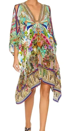 Camilla Champagne Coast Short Kaftan with Hardware One Size  for rent on The Volte - image 6