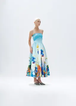 Justin Tong AQUARELLE MIDI DRESS for rent on The Volte - image 3