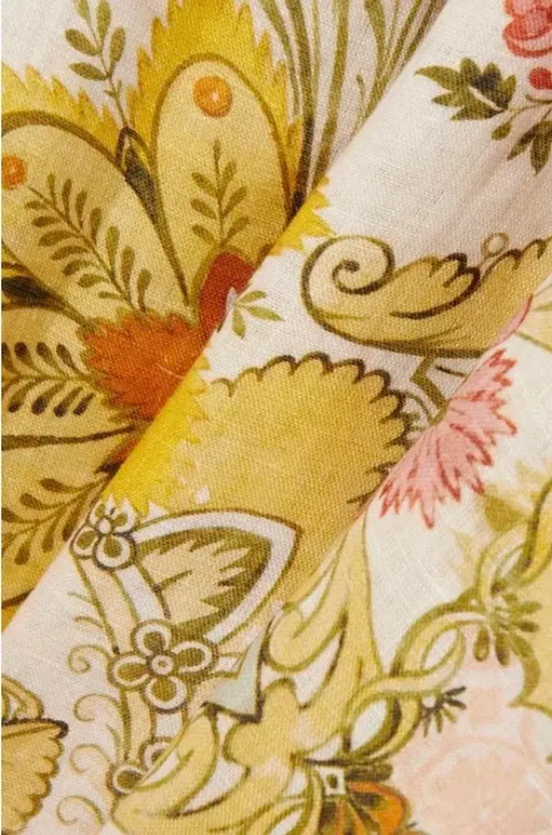 Zimmermann Laurel Floral Linen Kaftan Size 1 Fits to Size 12 AU for rent on The Volte - main image