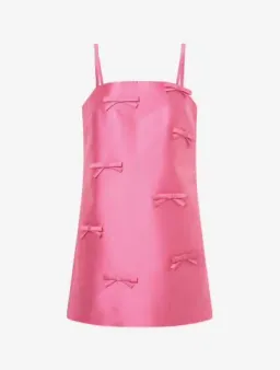 OROTON Satin Bow Mini Dress Candy Pink Size 8 AU for rent on The Volte - image 8