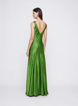 ANNA QUAN Keira Draped Maxi Dress Green Gown  for rent on The Volte - image 3