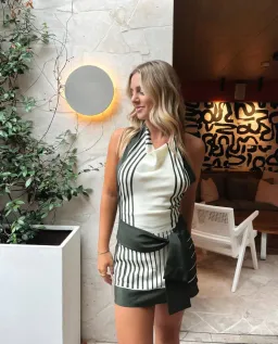 SIR Leilana Mini Green Garden Stripe Size 0 for rent on The Volte - image 1