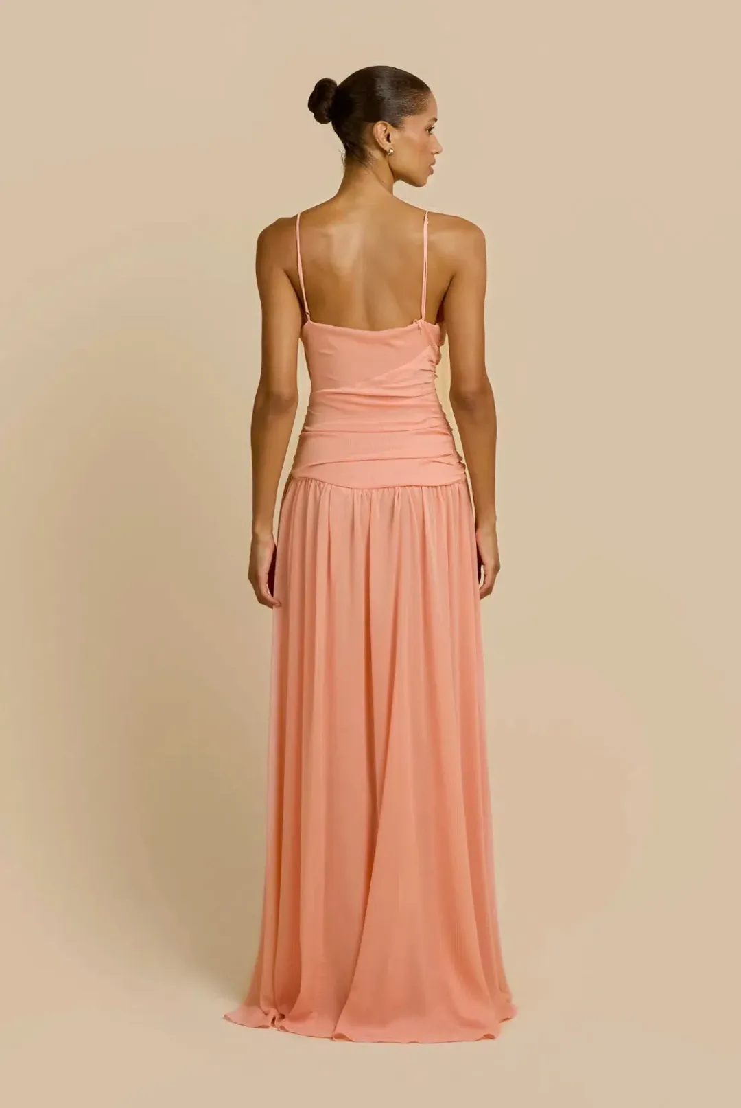 Arcina Ori Delilah Dress Peach XS for rent on The Volte - main image
