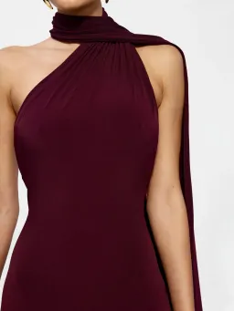 EFFIE KATS HAVEN DRESS BLACK CHERRY BURGUNDY SIZE 8 (S) for rent on The Volte - image 3