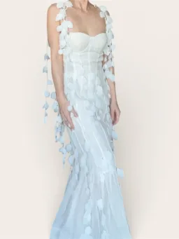 Zimmermann Botanica Petal Mermaid Gown Size 0 for rent on The Volte - image 5
