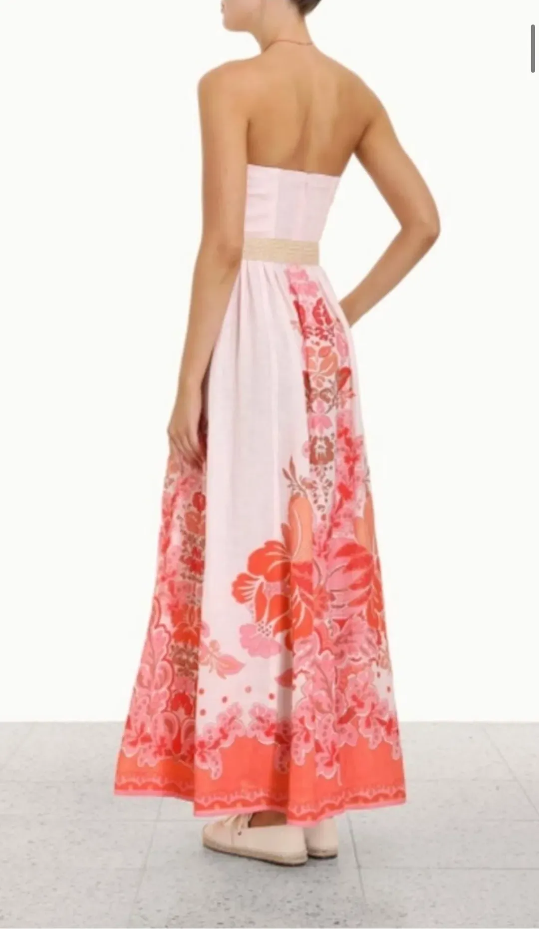 Zimmermann Violet Long Belted Dress Size 0/8 AU for rent on The Volte - main image