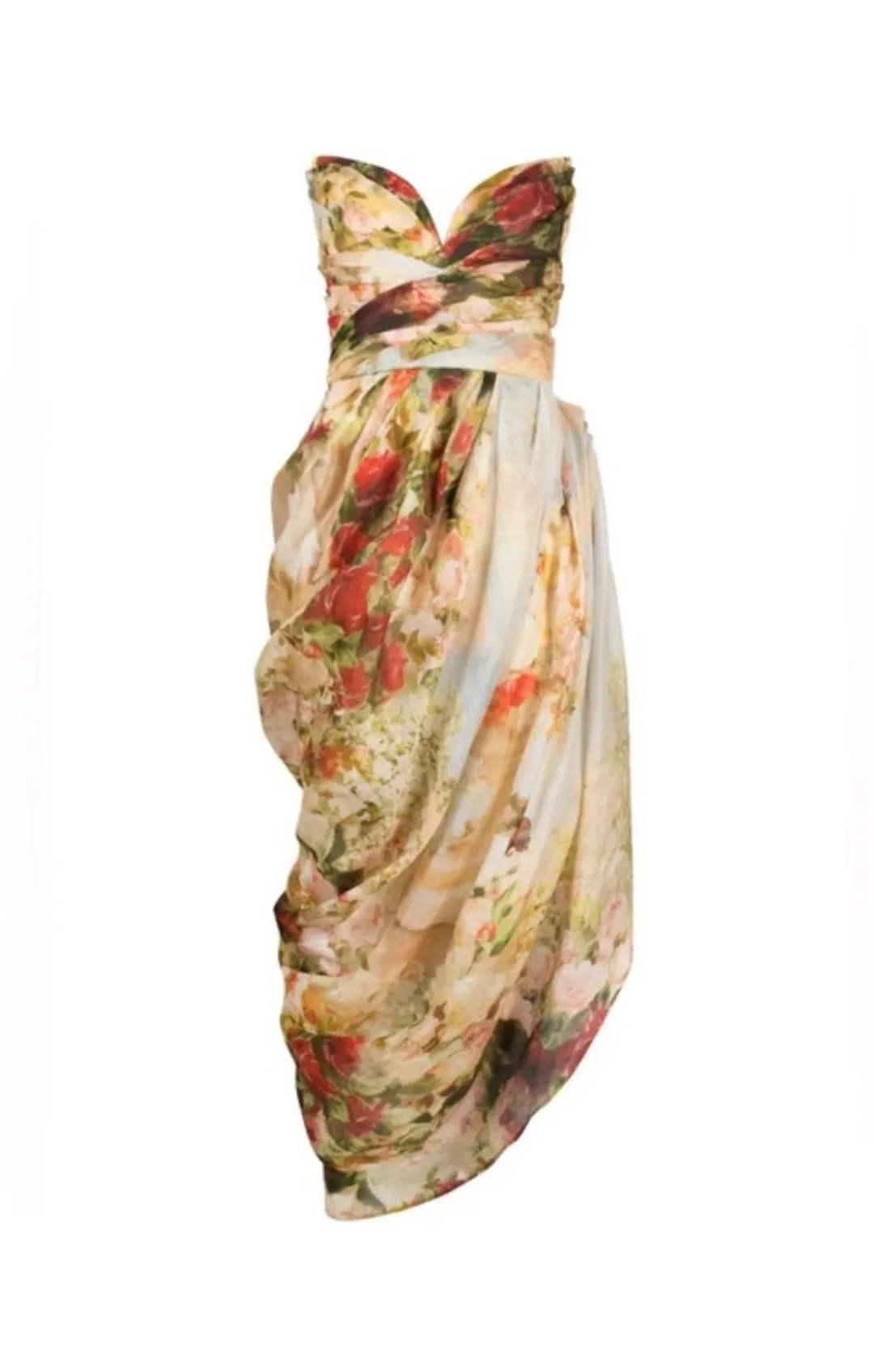 ZIMMERMANN Luminosity Strapless Midi Dress Size 0/8 AU for rent on The Volte - main image