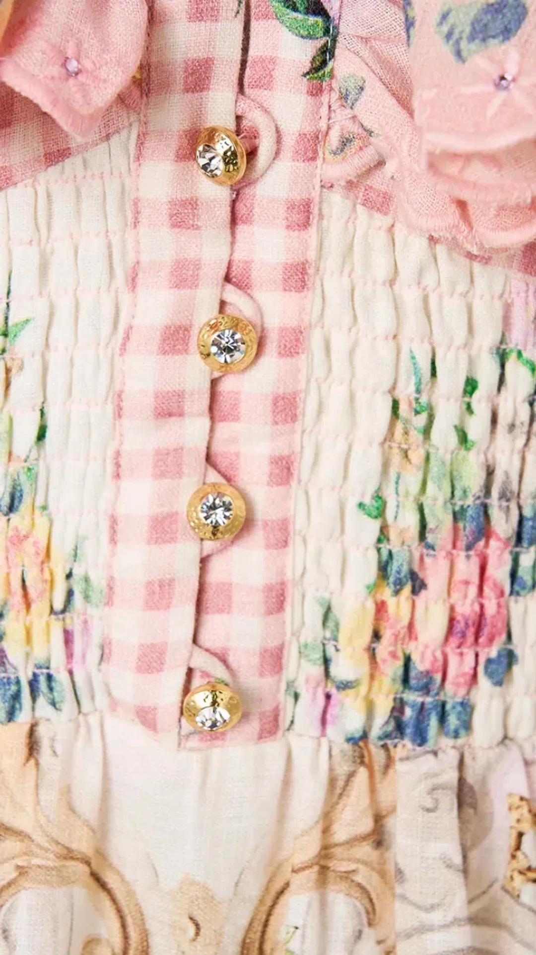 Camilla Lisbon Lullaby Tiered Dress with Neck Frill s.S for rent on The Volte - main image