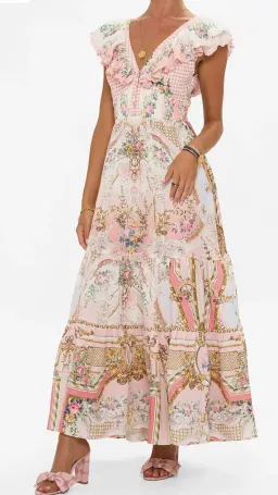 Camilla Lisbon Lullaby Tiered Dress with Neck Frill s.S for rent on The Volte - image 4