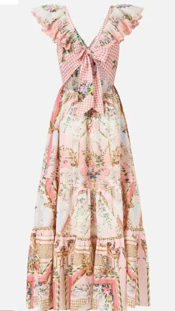 Camilla Lisbon Lullaby Tiered Dress with Neck Frill s.S for rent on The Volte - image 7