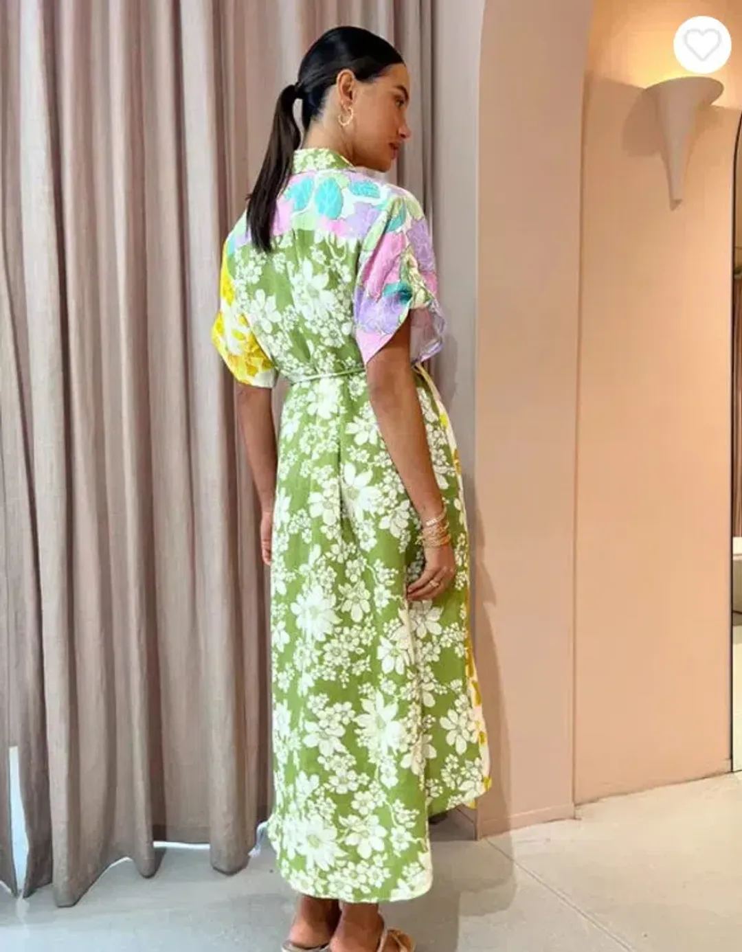 Alemais Elora Patchwork Shirtdress In Floral Multi Size 8 for rent on The Volte - main image