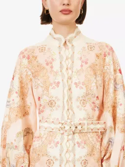 Zimmermann The Daylight Mini Dress in Wallpaper Floral Blush size 3 au 14 for rent on The Volte - image 4