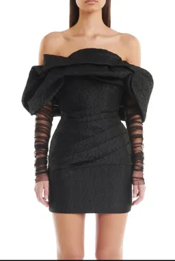 Eliya The Label Oscar dress black for rent on The Volte - image 2