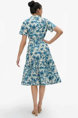 Leona Edmiston Danica Phoenix Rising Midi Shirtdress Size XS/10 for rent on The Volte - image 3