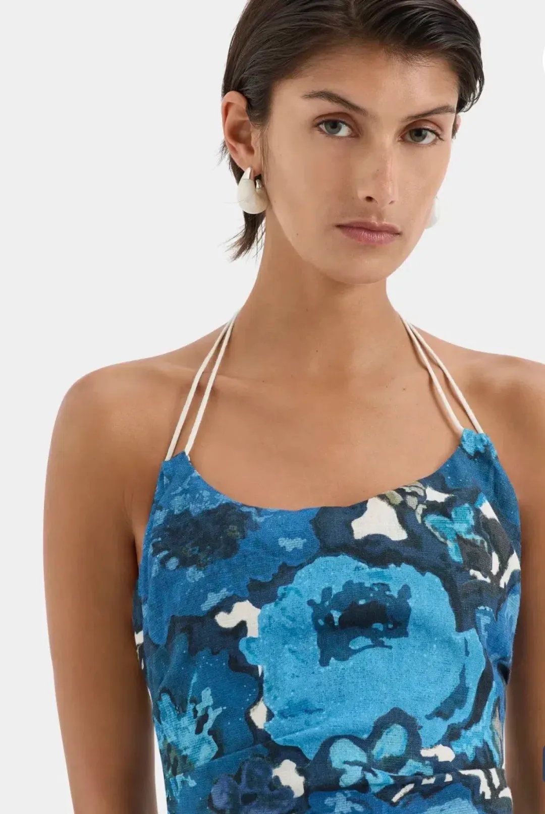 SIR THE LABEL CAMELLIA MIDI DRESS FLORAL PRINT SIZE 0P/AU 4 for rent on The Volte - main image