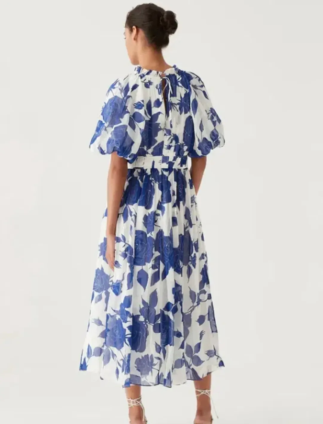 Aje Elysium Blouson Midi Dress (size 8) for rent on The Volte - main image