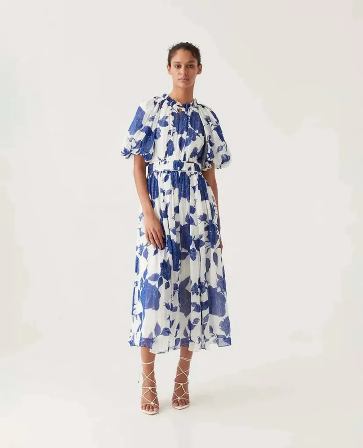 Aje Elysium Blouson Midi Dress (size 8) for rent on The Volte - main image