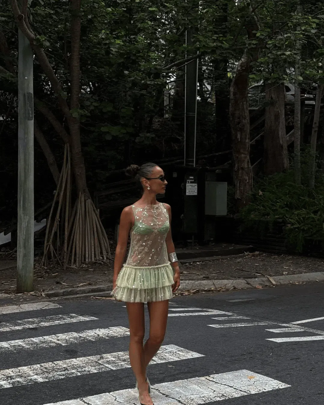 Dyspnea - TROPHY TULLE MINI DRESS - Size XL  for rent on The Volte - main image