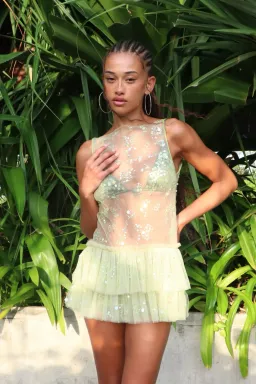 Dyspnea - TROPHY TULLE MINI DRESS - Size XL  for rent on The Volte - image 4