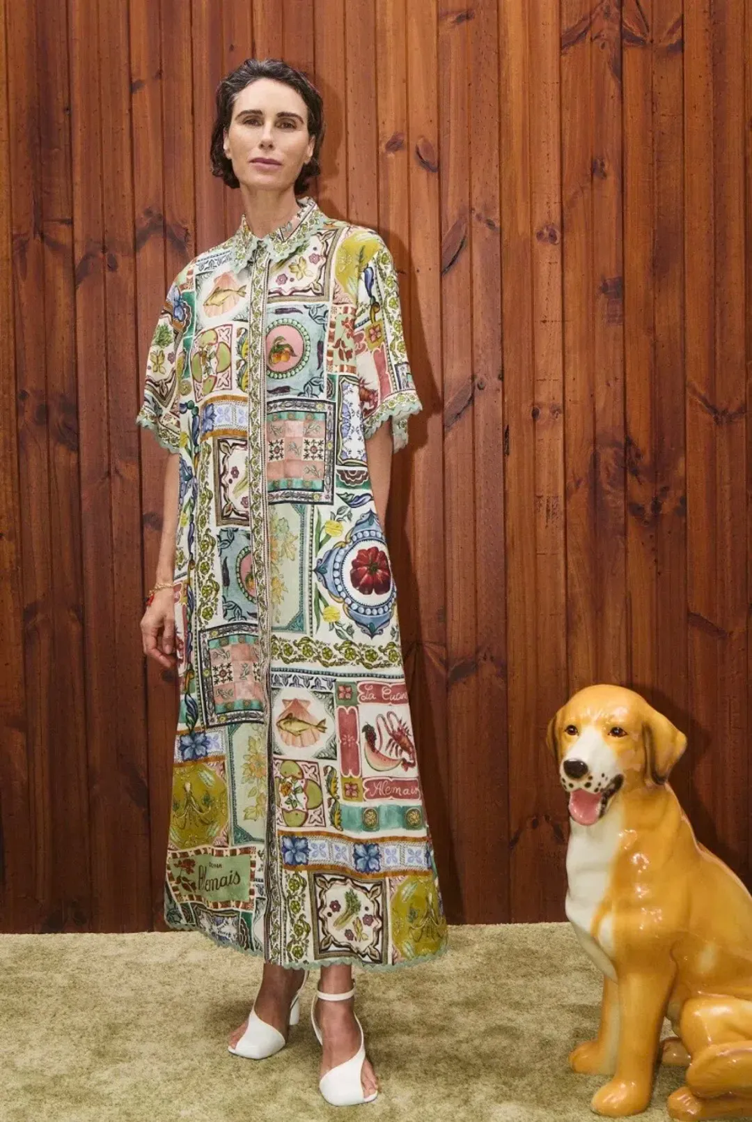 Alemais Tommasina Shirt Dress with pockets Size 12 but fits 14: for rent on The Volte - main image