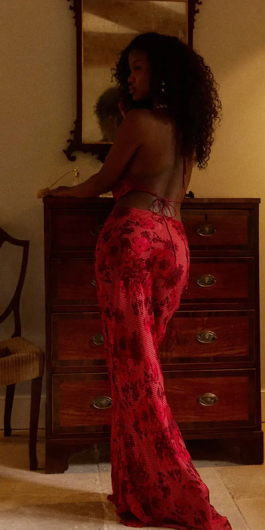 Bydee - FLEURIE MAXI SKIRT & AURIELE TOP IN ROSÉ for rent on The Volte - main image