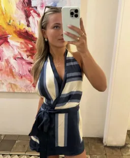 SIR the Label Dazed Wrap Halter Mini Dress for rent on The Volte - image 4