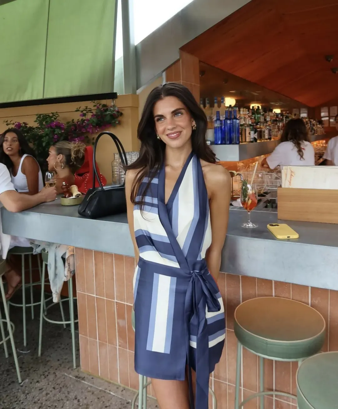 SIR the Label Dazed Wrap Halter Mini Dress for rent on The Volte - main image