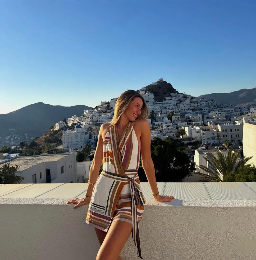 Sir The Label Caprera Wrap Halter Mini Dress Size 2 for rent on The Volte - main image