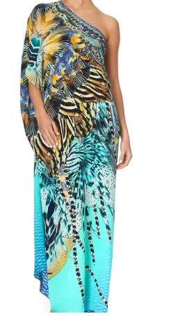 Camilla Marine Queen Round Neck Kaftan O/S for rent on The Volte - image 4