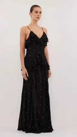 Dissh Melrose Dress s.10 Black Spot Maxi for rent on The Volte - image 3