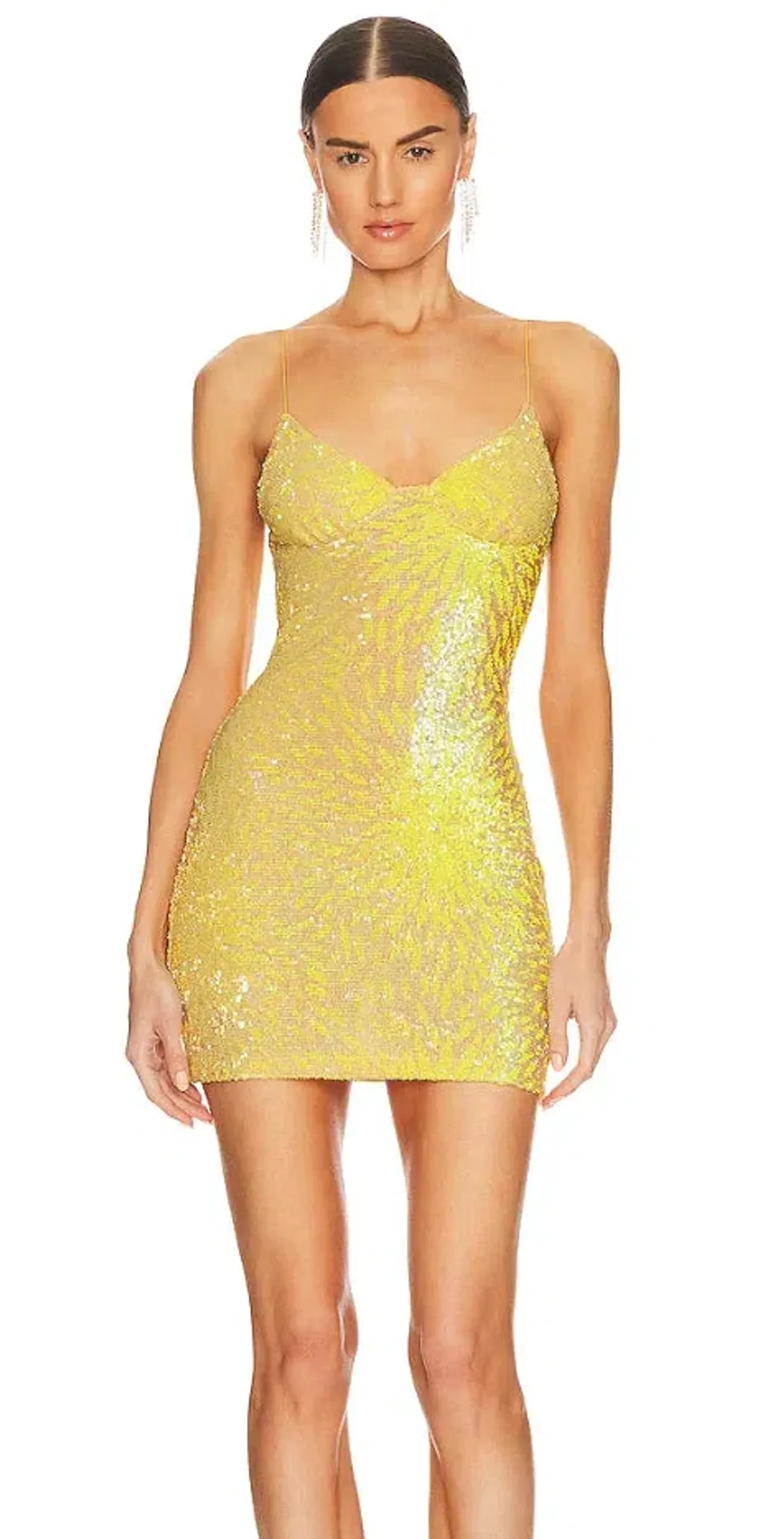 Natalie Rolt Josie Mini Dress Yellow Size 10 for rent on The Volte - main image